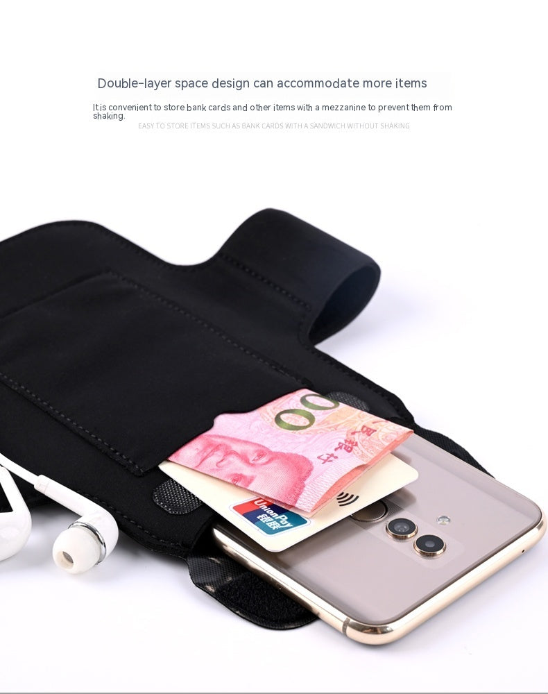 HAISSKY Original Zipper Bag Running Sport Armbands For iPhone 16 15 14 13 12 11 Pro Max Workout Arm Band Phone Pouch For Xiaomi