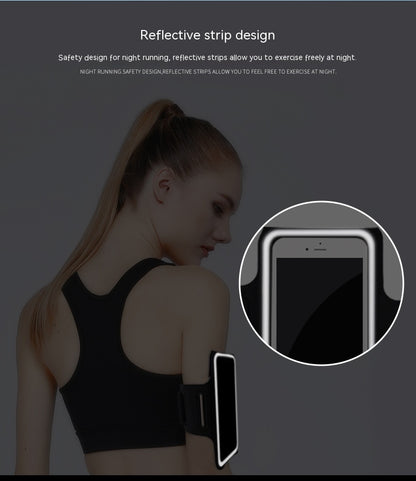 HAISSKY Original Zipper Bag Running Sport Armbands For iPhone 16 15 14 13 12 11 Pro Max Workout Arm Band Phone Pouch For Xiaomi