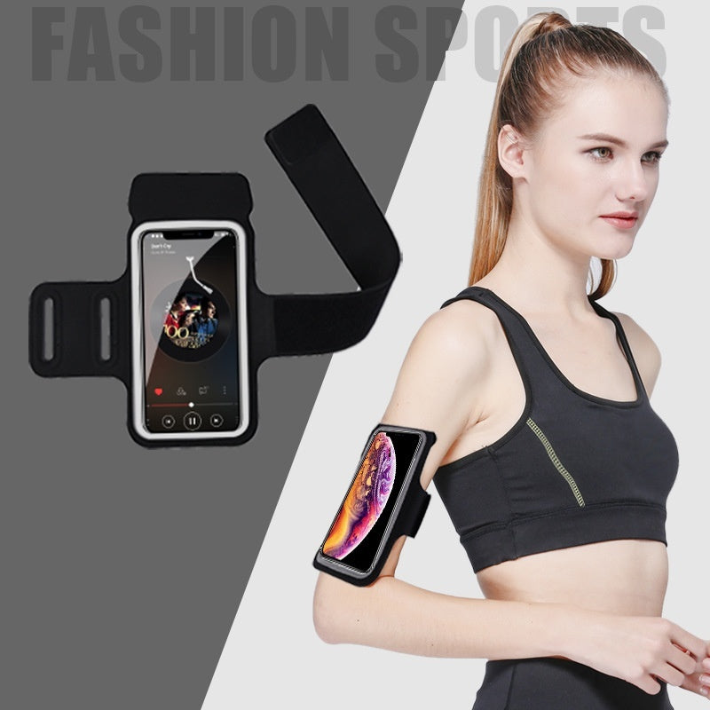 HAISSKY Original Zipper Bag Running Sport Armbands For iPhone 16 15 14 13 12 11 Pro Max Workout Arm Band Phone Pouch For Xiaomi