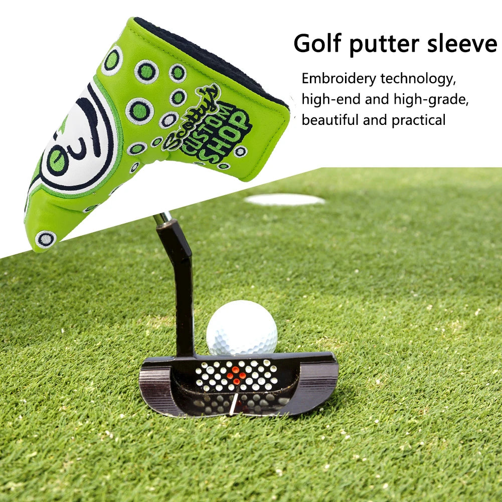 Durable PU Golf Club Head Covers with Sticker Closure Anti-Collision Protection Universal Outdoor Accessories