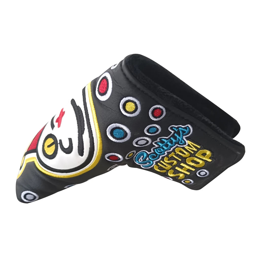 Durable PU Golf Club Head Covers with Sticker Closure Anti-Collision Protection Universal Outdoor Accessories