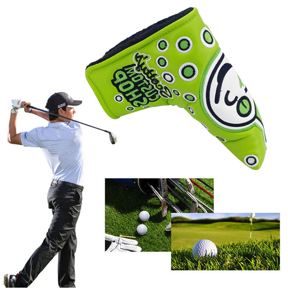 Durable PU Golf Club Head Covers with Sticker Closure Anti-Collision Protection Universal Outdoor Accessories