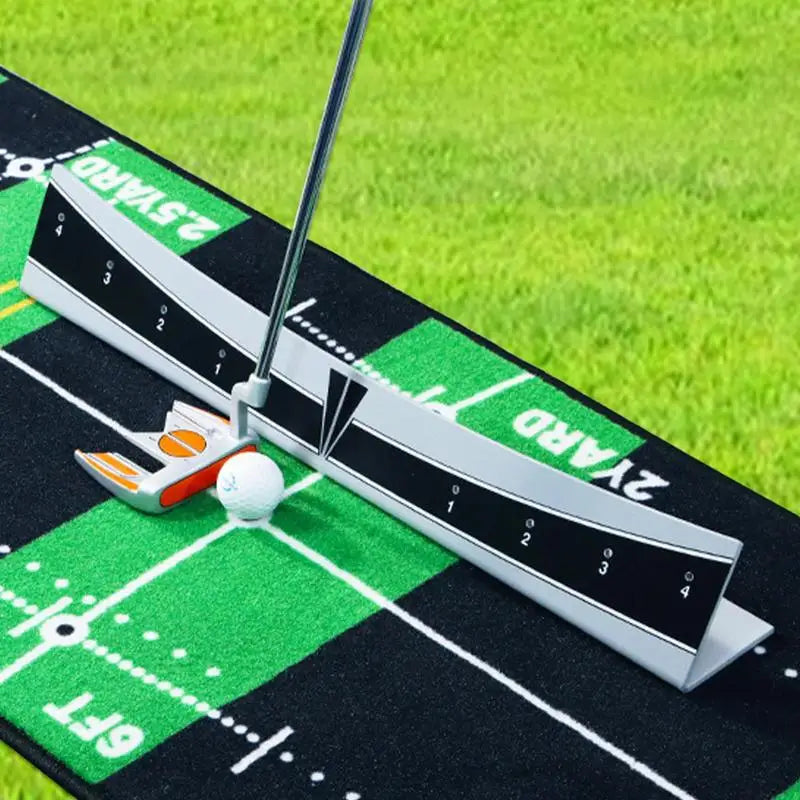 Golf Putting Track Portable Putting Tutor Training Aid Golf Putter Trajectory Balancer Golf Putter Trainer Calibration Track