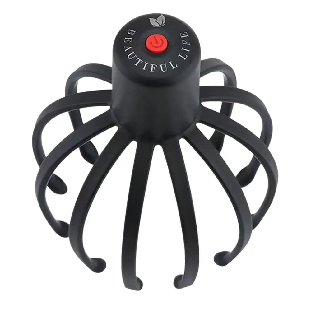 Octopus Electric Scalp Massager Stress Relief Head Massager 360 Degree Head Massager with 3 Modes Cordless Portable Head