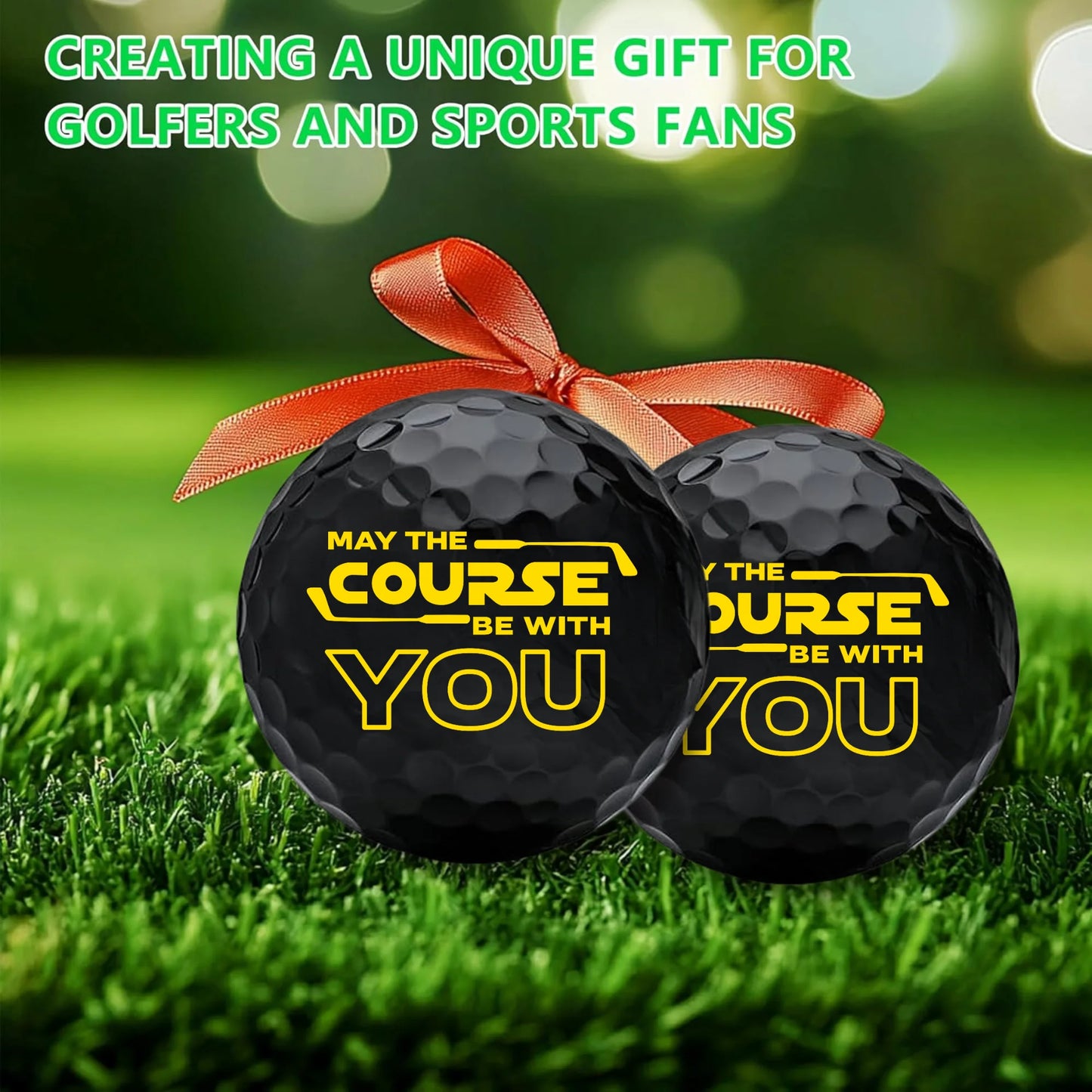 2 Count Funny Golf Balls Gift Set Funny Novelty GolferPresent for Men Dad Golfing Fan One Standard Size Unit