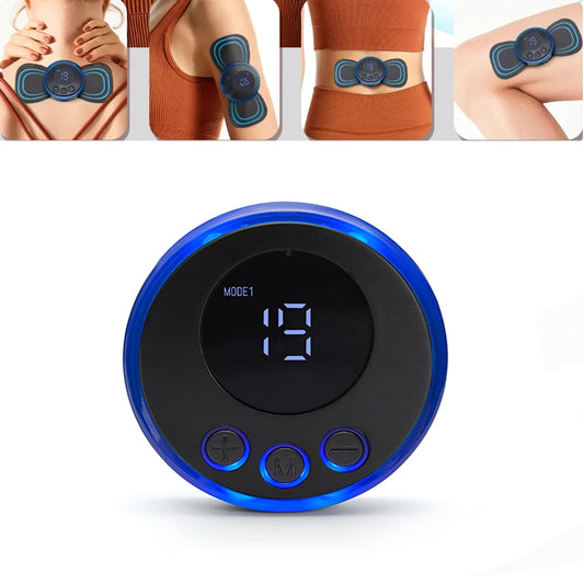 EMS Massager Neck Stretcher Patch Back Sticker Muscle Stimulation Pulse Patches Fitness Neck Body Pain Relief Massage