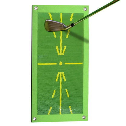 Golf Training Mat Kit for Swing Path Feedback Detection Correcting Hitting Posture Golf Practice Mat Advanced Guides Aid Pad