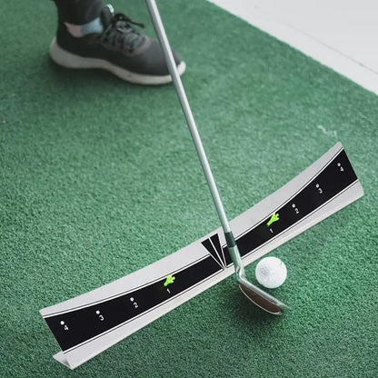 Golf Putting Track Portable Putting Tutor Training Aid Golf Putter Trajectory Balancer Golf Putter Trainer Calibration Track