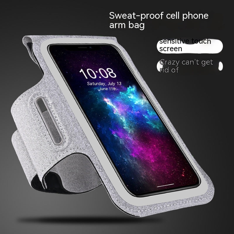 HAISSKY Original Zipper Bag Running Sport Armbands For iPhone 16 15 14 13 12 11 Pro Max Workout Arm Band Phone Pouch For Xiaomi