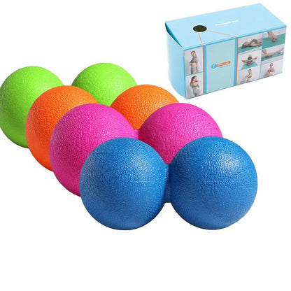 Fitness Peanut Massage Ball Relaxing Relieve Pain Lacrosse Myofascia Pilates Yoga Gym Fascia Ball Body Exercise Equipment Balls