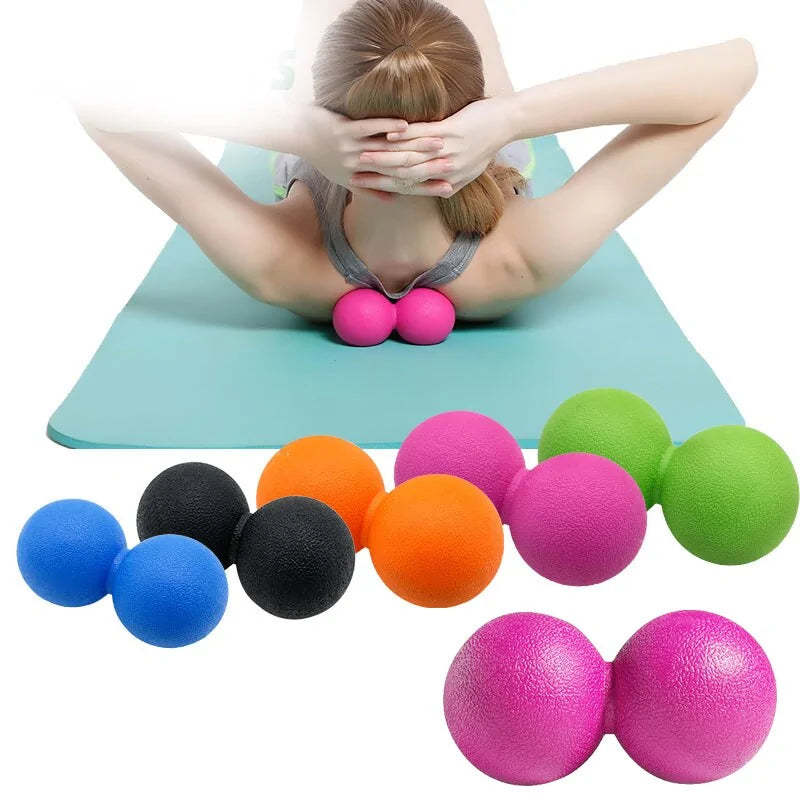 Fitness Peanut Massage Ball Relaxing Relieve Pain Lacrosse Myofascia Pilates Yoga Gym Fascia Ball Body Exercise Equipment Balls